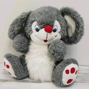 House of Lloyd 18" Tweakers Mouse Gray White Vintage 1995 Stuffed Animal Plush
